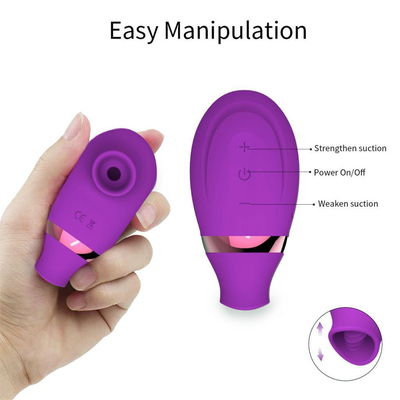 USB Rechargeable Silicone Nipple Menghisap Vibrator Klitoris Menjilat Vibrator Mainan Seks Untuk Wanita
