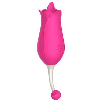 Double Heads Rose Vibrator Nipple Stimulasi Klitoris Pijat Vibrator Lipsing Pussy Vibrator Sex Toy Untuk Wanita