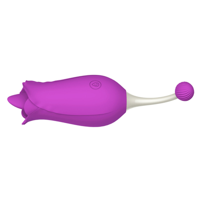 Double Heads Rose Vibrator Nipple Stimulasi Klitoris Pijat Vibrator Lipsing Pussy Vibrator Sex Toy Untuk Wanita