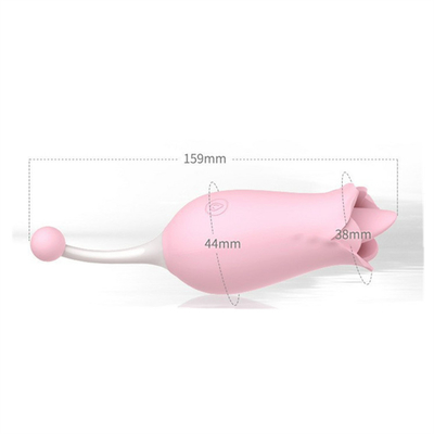 Double Heads Rose Vibrator Nipple Stimulasi Klitoris Pijat Vibrator Lipsing Pussy Vibrator Sex Toy Untuk Wanita