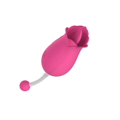 Double Heads Rose Vibrator Nipple Stimulasi Klitoris Pijat Vibrator Lipsing Pussy Vibrator Sex Toy Untuk Wanita