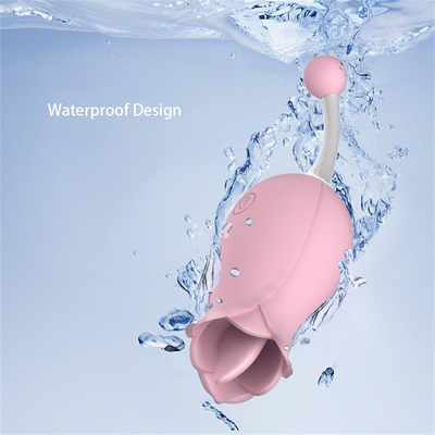 Double Heads Rose Vibrator Nipple Stimulasi Klitoris Pijat Vibrator Lipsing Pussy Vibrator Sex Toy Untuk Wanita