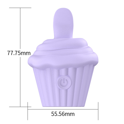 Rose Vibrator Klitoris Menjilat Lidah Vibrator 2 dalam 1 Menjilat & Vibrating Puting Stimulator Klitoris dengan 10 Mode untuk
