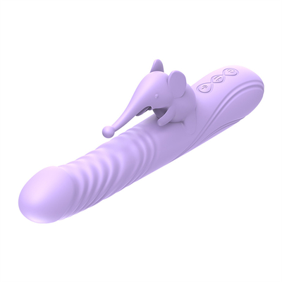 Silicone Stretchable Heating Rabbit Vibrator G Spot Clitoris Stimulator Female Sex Toys Rabbit Vibrator untuk Wanita Vagina