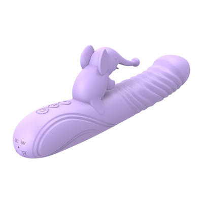 Silicone Stretchable Heating Rabbit Vibrator G Spot Clitoris Stimulator Female Sex Toys Rabbit Vibrator untuk Wanita Vagina