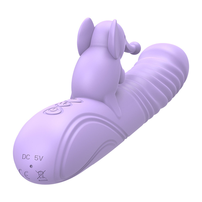Silicone Stretchable Heating Rabbit Vibrator G Spot Clitoris Stimulator Female Sex Toys Rabbit Vibrator untuk Wanita Vagina