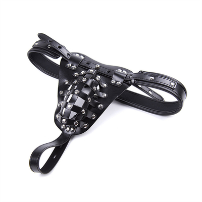 Adult Toy BDSM Set Pria Seks PU Kulit Pemandangan Pakaian Baju Rendah Bondage Gear Jeu Seksual Sexy Lingerie Bdsm Outfit Exot