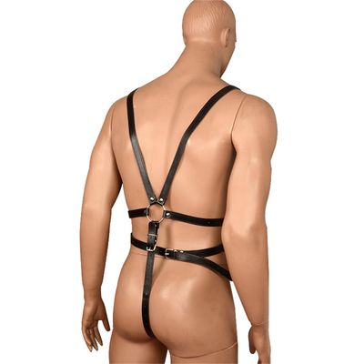 Mainan Seks Murah Tali Pada Tubuh Pria Dewasa Kulit Harness Pengekangan Produk Seks Pria Pakai Perbudakan Untuk Pria