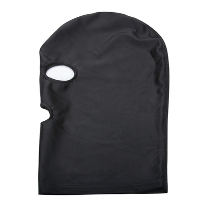 Mainan seksi mulut terbuka mata perbudakan pesta topeng Cosplay helm permainan dewasa untuk pasangan pria BDSM fetish topeng hood