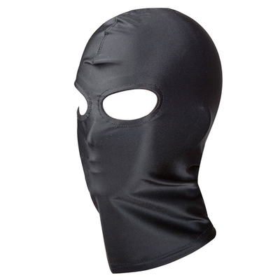 Mainan seksi mulut terbuka mata perbudakan pesta topeng Cosplay helm permainan dewasa untuk pasangan pria BDSM fetish topeng hood
