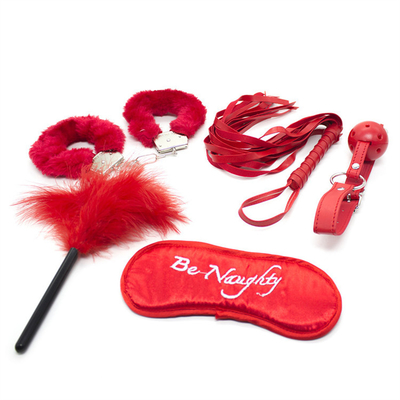 5pcs/set SM Products Bondage PU Kulit Fetish Kit Restraints Slave Sex Toy Bondage Kits Untuk Pasangan