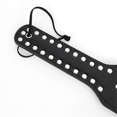 Rivets Double Hollow Heart Menampar Paddle Kulit Perbudakan Pelacur dihukum Paddle