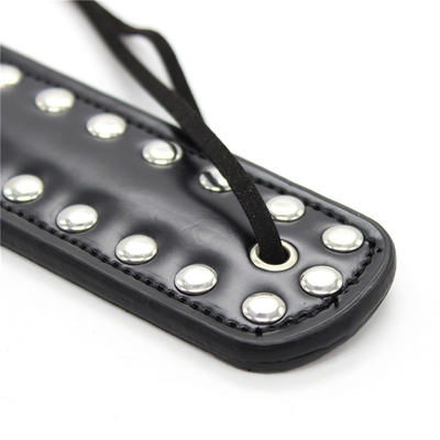 Rivets Double Hollow Heart Menampar Paddle Kulit Perbudakan Pelacur dihukum Paddle