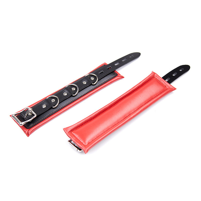Spreader Bar PU Kulit Genggam & Ankle Cuff Produk Seks untuk Perbudakan Wanita
