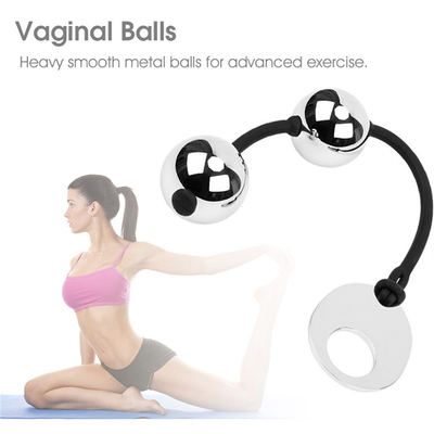 Body Safe Metal Bola Kebahagiaan Berat Bola Vaginal Unisex Manik-manik Anal