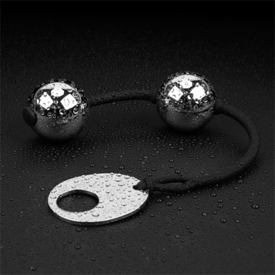Body Safe Metal Bola Kebahagiaan Berat Bola Vaginal Unisex Manik-manik Anal