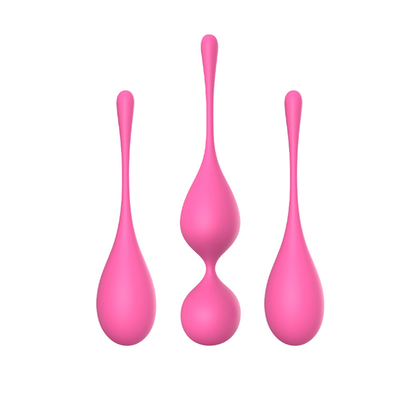 Soft silicone Pelvis floor exerciser kegel balls vaginal tightening Berat badan kegel exerciser silikon kegel balls