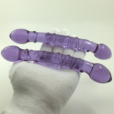 Double Heads Butt Plug Anal Plug Butt Glass Butt Plug dengan Inner Screw Design Didistribusikan ke Dildos Kaca di Seluruh Dunia