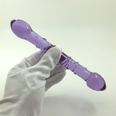 Double Heads Butt Plug Anal Plug Butt Glass Butt Plug dengan Inner Screw Design Didistribusikan ke Dildos Kaca di Seluruh Dunia