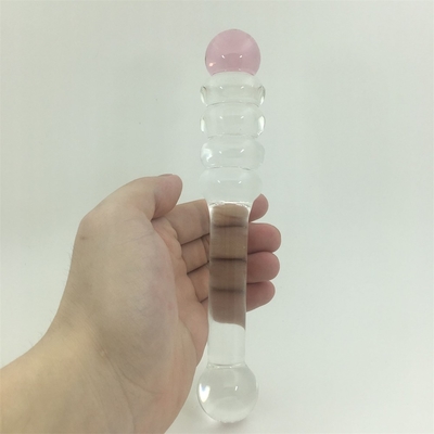 Kristal besar dildo kaca Yoni Wand G Spot mainan seks kaca dildo jelas anal bokong colokan untuk wanita pijat vagina