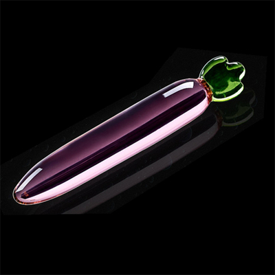 Crystal Penis Anal Butt Plug G-Spot Klitoris Masturbasi Terong Kaca Dildo Untuk Wanita