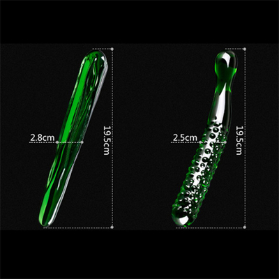 Crystal Penis Anal Butt Plug G-Spot Klitoris Masturbasi Terong Kaca Dildo Untuk Wanita