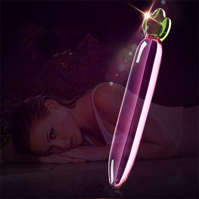 Crystal Penis Anal Butt Plug G-Spot Klitoris Masturbasi Terong Kaca Dildo Untuk Wanita