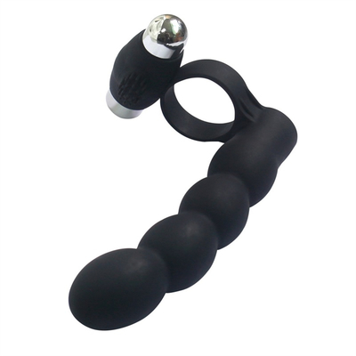 Anal Plug Scrotum Ring Drop Sex Toys Vibrating Tail Anus Plug Untuk Wanita Terhubung dengan Penis Ring Anal Butt Plug Bullet