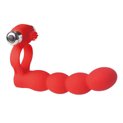 Anal Plug Scrotum Ring Drop Sex Toys Vibrating Tail Anus Plug Untuk Wanita Terhubung dengan Penis Ring Anal Butt Plug Bullet