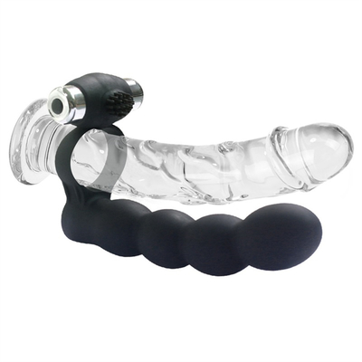 Anal Plug Scrotum Ring Drop Sex Toys Vibrating Tail Anus Plug Untuk Wanita Terhubung dengan Penis Ring Anal Butt Plug Bullet