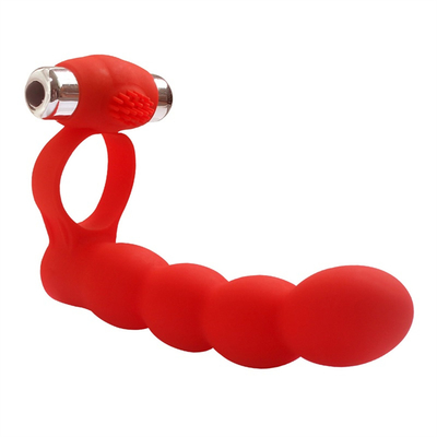 Anal Plug Scrotum Ring Drop Sex Toys Vibrating Tail Anus Plug Untuk Wanita Terhubung dengan Penis Ring Anal Butt Plug Bullet
