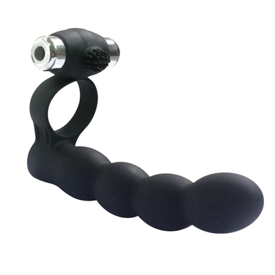 Anal Plug Scrotum Ring Drop Sex Toys Vibrating Tail Anus Plug Untuk Wanita Terhubung dengan Penis Ring Anal Butt Plug Bullet