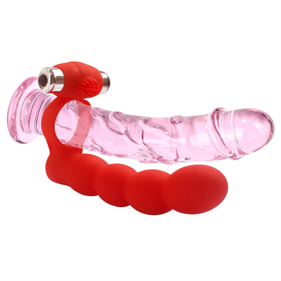 Anal Plug Scrotum Ring Drop Sex Toys Vibrating Tail Anus Plug Untuk Wanita Terhubung dengan Penis Ring Anal Butt Plug Bullet