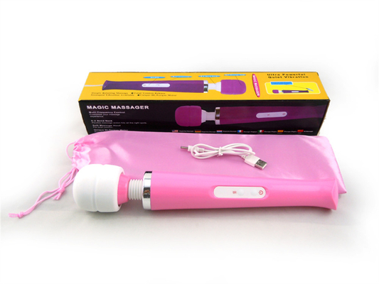 Pengecoran Wireless Handheld Vibrating AV Wand Massage Stick Mainan Seks Silikon AV Vibrator