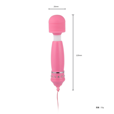 Vibrator pijat seks wanita bergetar mainan vagina av vibrator dengan berlian plastik untuk wanita cinta seks