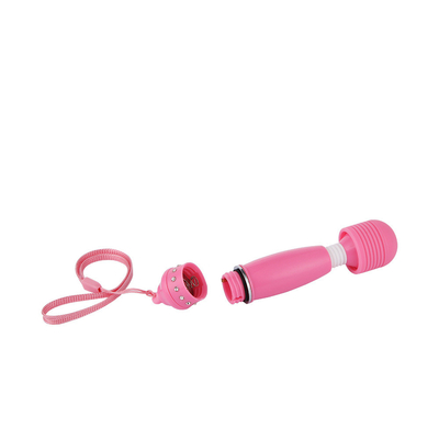 Vibrator pijat seks wanita bergetar mainan vagina av vibrator dengan berlian plastik untuk wanita cinta seks