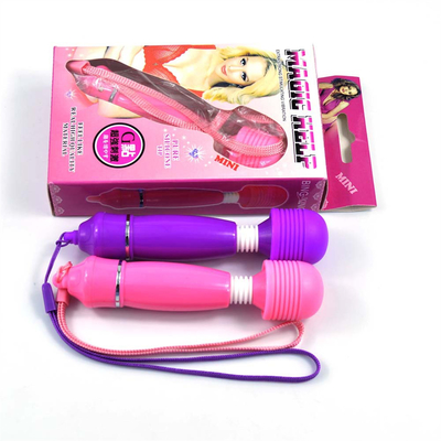 Vibrator pijat seks wanita bergetar mainan vagina av vibrator dengan berlian plastik untuk wanita cinta seks