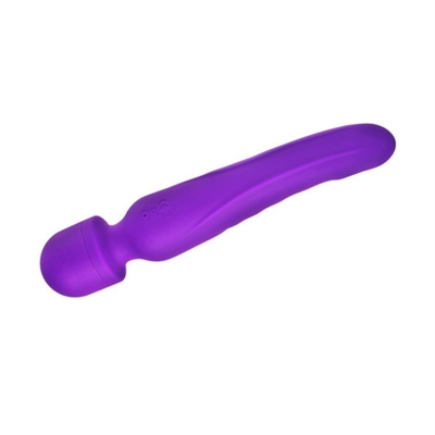Pemanasan AV Wand Vibrator Pijat Waterproof Soft Dildo Vibrator Sex Toy Untuk Wanita