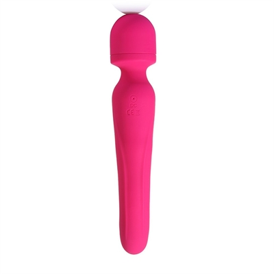 Pemanasan AV Wand Vibrator Pijat Waterproof Soft Dildo Vibrator Sex Toy Untuk Wanita