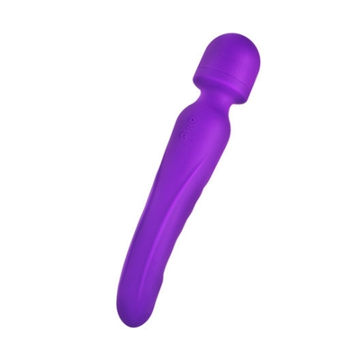 Pemanasan AV Wand Vibrator Pijat Waterproof Soft Dildo Vibrator Sex Toy Untuk Wanita