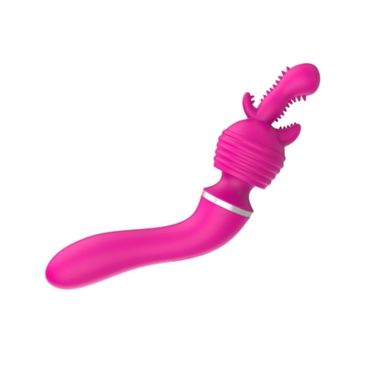Stimulator Klitoris Multi-Head yang dapat diisi ulang G-spot Vibrator Vagina bergetar Untuk Wanita Cinta Seks