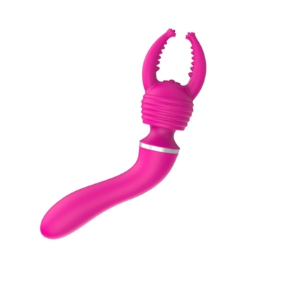 Stimulator Klitoris Multi-Head yang dapat diisi ulang G-spot Vibrator Vagina bergetar Untuk Wanita Cinta Seks