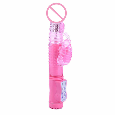 Vibrator kelinci berputar mendorong kepala dildo vagina pussy mainan seks kelinci vibrator
