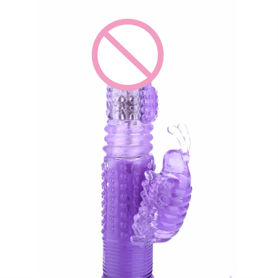 Vibrator kelinci berputar mendorong kepala dildo vagina pussy mainan seks kelinci vibrator