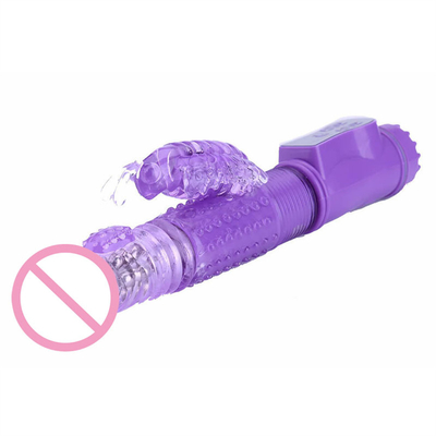 Vibrator kelinci berputar mendorong kepala dildo vagina pussy mainan seks kelinci vibrator