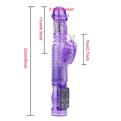 36 Multi-speed Otomatis bisa ditarik kembali kelinci vibrator Rotasi Fungsi Vaginal vibrator Untuk pussy