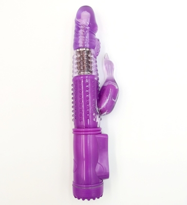 G Spot Dildo Dual Pussy Rabbit Vagina Vibrator untuk Wanita Klitoris Wanita Sex Toy