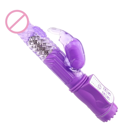 Vibrator kelinci berputar Dildo bergetar besar mainan seks Dildo untuk wanita