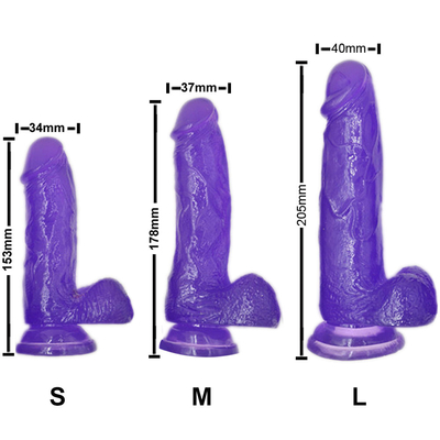 Penis mainan seks plastik ukuran besar untuk wanita