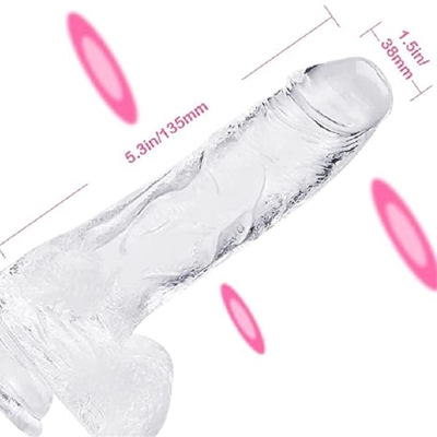 Penis mainan seks plastik ukuran besar untuk wanita